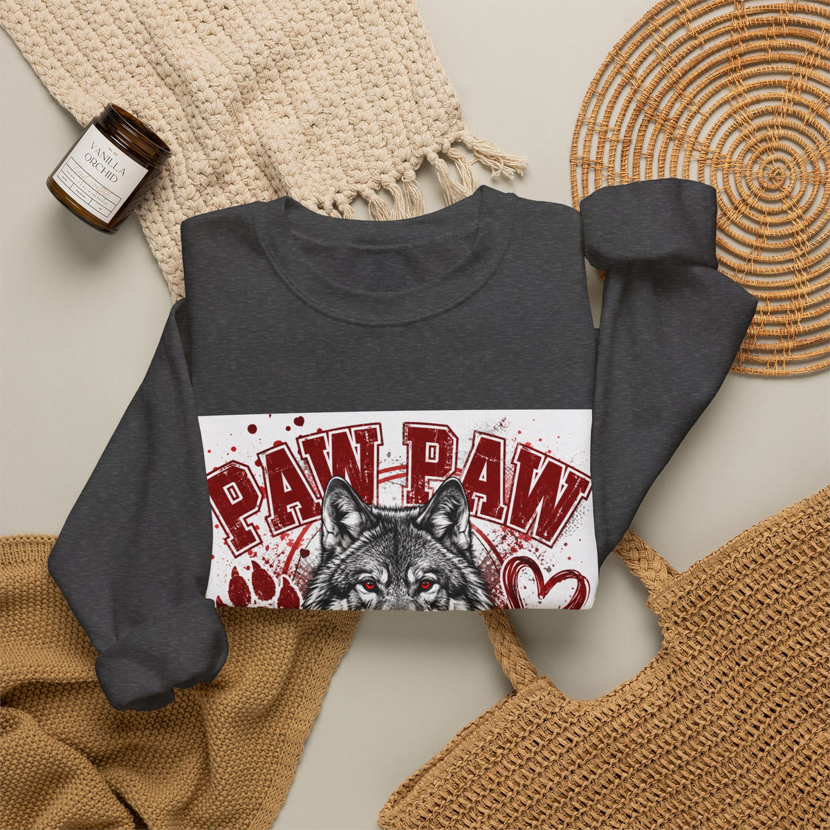 Red Wolves 'Paw Paw' Senior Crewneck Sweatshirt
